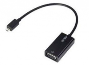 Адаптер ASUS CAVO AUDIO/VIDEO 90-CABLE0CA00060-, microHDMI- VGA, черный [90-xb3900ca00060-]