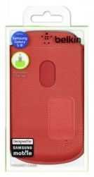 Чехол (футляр) BELKIN F8M410cwC02, красный, для Samsung Galaxy S III