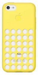 Чехол (клип-кейс) APPLE MF038ZM/A, желтый, для Apple iPhone 5c