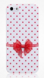 Чехол (клип-кейс) GGMM Christmas Specialty, белый/красный, для Apple iPhone 5