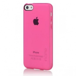Чехол (клип-кейс) INCIPIO Feather Clear (IPH-1142-PNK), розовый, для Apple iPhone 5c
