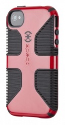 Чехол (клип-кейс) SPECK CandyShell Grip, красный, для Apple iPhone 4/4S