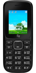 Мобильный телефон FLY DS106, черный, моноблок, 2 сим карты