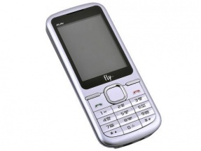 Мобильный телефон FLY DS123, серебристый, моноблок, 2 сим карты