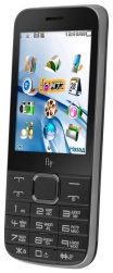 Мобильный телефон FLY DS128, черный, моноблок, 2 сим карты