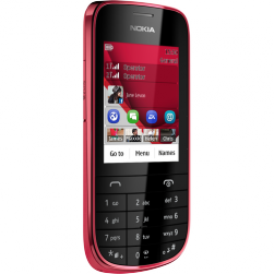 Мобильный телефон NOKIA Asha 203, красный, моноблок