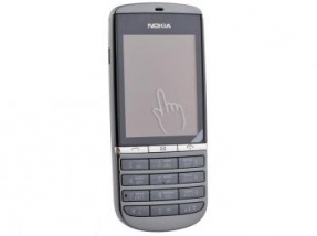 Мобильный телефон NOKIA Asha 300, графит, моноблок
