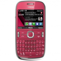 Мобильный телефон NOKIA Asha 302, красный, моноблок