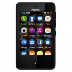 Мобильный телефон NOKIA Asha 501 Dual Sim, черный, моноблок, 2 сим карты