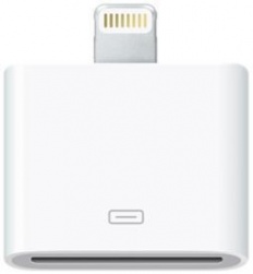 Переходник APPLE MD823ZM/A, 30-pin (Apple)- Lightning, белый