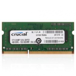 Модуль памяти CRUCIAL CT51264BF1339 DDR3L- 4Гб, 1333, SO-DIMM, Ret