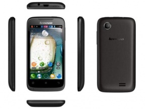 Смартфон LENOVO A369i, 4Gb, черный, моноблок, 2 сим карты, P0P50001RU