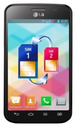 Смартфон LG Optimus L4 II Dual E445, черный, моноблок, 2 сим карты