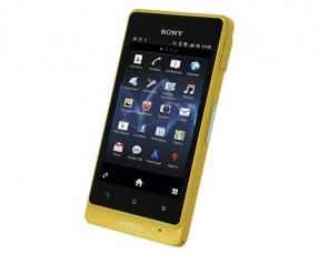 Смартфон SONY ST27i Xperia go (Sport edition), черно-желтый, моноблок