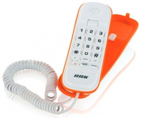 Телефон BBK BKT-108 RU, белый и оранжевый