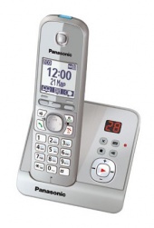 Телефон DECT PANASONIC KX-TG6721RUS, серебристый