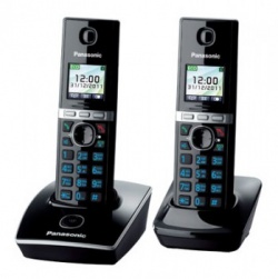 Телефон DECT PANASONIC KX-TG8052RUB, черный
