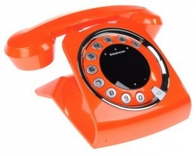 Телефон DECT SAGEMCOM Sixty, оранжевый