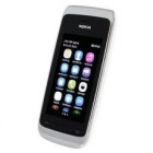 Мобильный телефон NOKIA Asha 309 Charme, бело-серебристый, моноблок