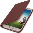 Чехол (флип-кейс) GGMM Kiss-S4, коричневый, для Samsung Galaxy S4