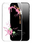 Чехол (клип-кейс) G-CUBE GPPS-4P, прозрачный/розовый, для Apple iPhone 4