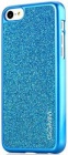 Чехол (клип-кейс) GGMM Sparkle-5C, синий, для Apple iPhone 5c