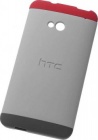 Чехол (клип-кейс) HTC HC C840, серый/красный, для HTC One