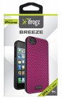 Чехол (клип-кейс) IFROGZ Breeze (IP5BZ-PKBK), розовый/черный, для Apple iPhone 5