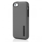 Чехол (клип-кейс) INCIPIO DualPro (IPH-1145-GRY), серый/черный, для Apple iPhone 5c