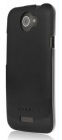 Чехол (клип-кейс) INCIPIO Feather Shine (HT-301), черный/прозрачный, для HTC One X