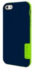 Чехол (клип-кейс) INCIPIO OVRMLD (IPH-1147-BLU), синий/зеленый, для Apple iPhone 5c