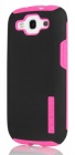 Чехол (клип-кейс) INCIPIO SILICRYLIC DualPro (SA-303), черный/розовый, для Samsung Galaxy S III