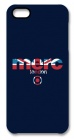 Чехол (клип-кейс) MERC Printed (A-P50HP-B26005), синий, для Apple iPhone 5