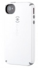 Чехол (клип-кейс) SPECK CandyShell, белый/темно-серый, для Apple iPhone 4/4S