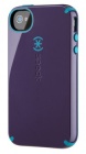 Чехол (клип-кейс) SPECK CandyShell, фиолетовый/голубой, для Apple iPhone 4/4S