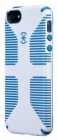 Чехол (клип-кейс) SPECK CandyShell Grip, белый/синий, для Apple iPhone 5