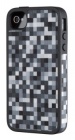 Чехол (клип-кейс) SPECK FabShell PixelParty, черный/белый, для Apple iPhone 4/4S