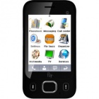 Мобильный телефон FLY E141 TV+, черный, моноблок, 2 сим карты