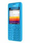 Мобильный телефон NOKIA 206 DUAL SIM, голубой, моноблок, 2 сим карты