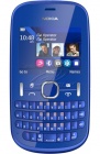 Мобильный телефон NOKIA Asha 200, синий, моноблок, 2 сим карты