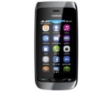Мобильный телефон NOKIA Asha 310, черный, моноблок, 2 сим карты