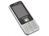 Мобильный телефон SAMSUNG GT-C3322, черный металлик, моноблок, 2 сим карты