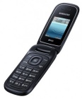 Мобильный телефон SAMSUNG GT-E1272, черный, раскладной, 2 сим карты