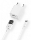 Сетевое з/у DEPPA 11305 1А, USB, 8-pin Lightning (Apple), 1000мА, белый