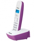 Телефон DECT PANASONIC KX-TG1611RUF, фиолетовый и белый