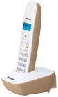 Телефон DECT PANASONIC KX-TG1611RUJ, бежевый и белый