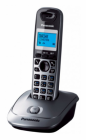 Телефон DECT PANASONIC KX-TG2511RUM, серый металлик и черный