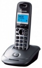 Телефон DECT PANASONIC KX-TG2511RUN, платиновый и черный