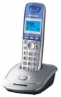 Телефон DECT PANASONIC KX-TG2511RUS, серебристый и голубой
