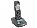 Телефон DECT PANASONIC KX-TG2511RUT, темно-серый металлик и черный